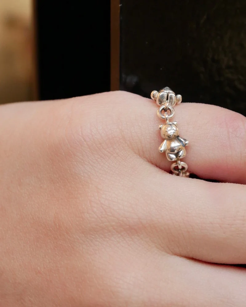 bear chain ring (S) | Studio Doe