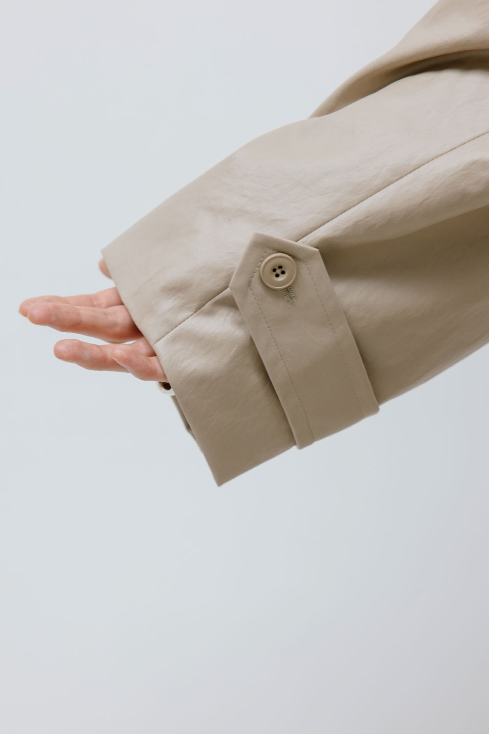 Washable Faux Leather Lightweight Trench Coat | Studio Doe