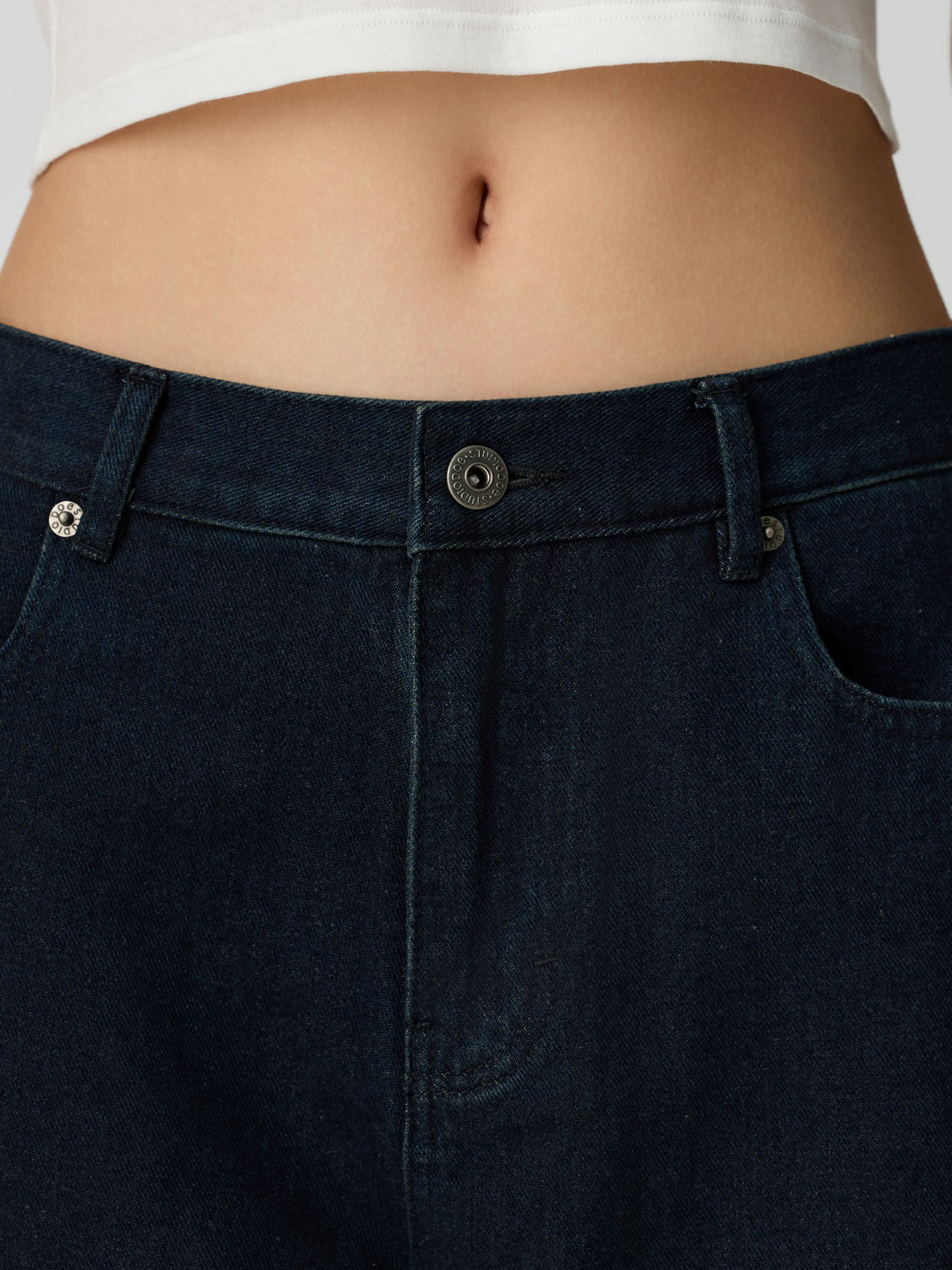 新品未使用Studio Doe Washed H-Shape Denim Studio Doe - Washed H-Shape Denim Pants | Studio Doe