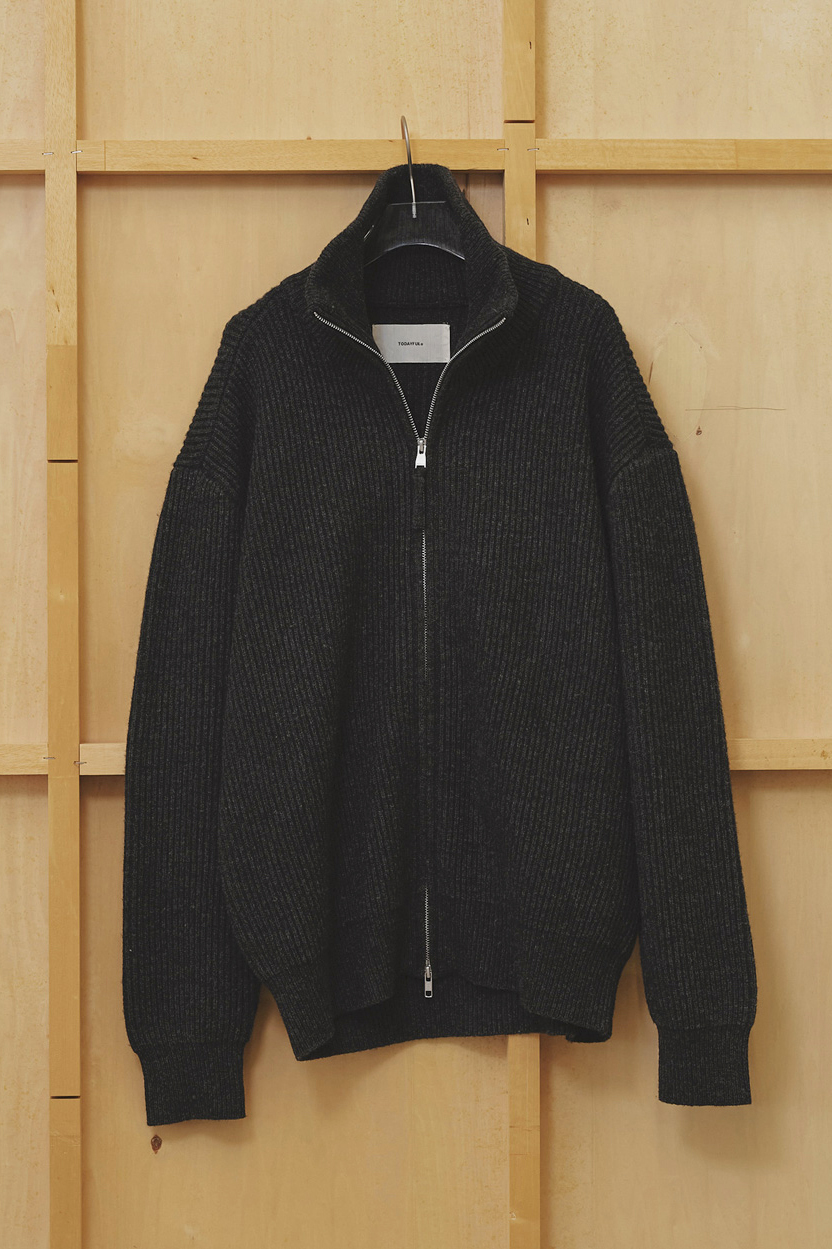 Zipup Knit Cardigan | Studio Doe