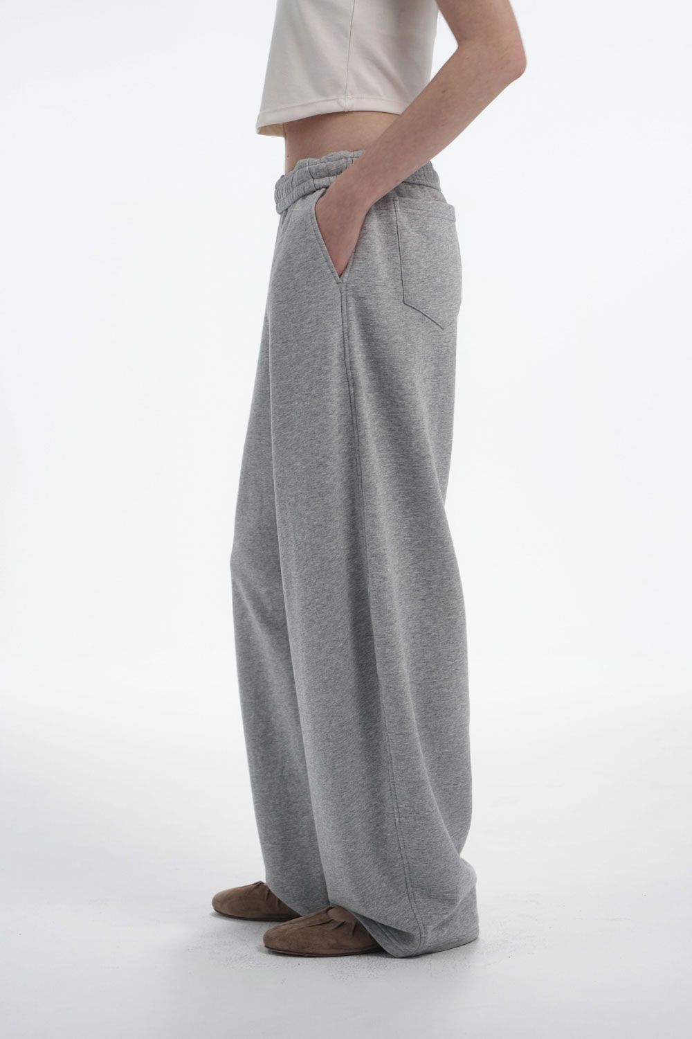 Cocoon Sweatpants with Folded Waist | Studio Doe