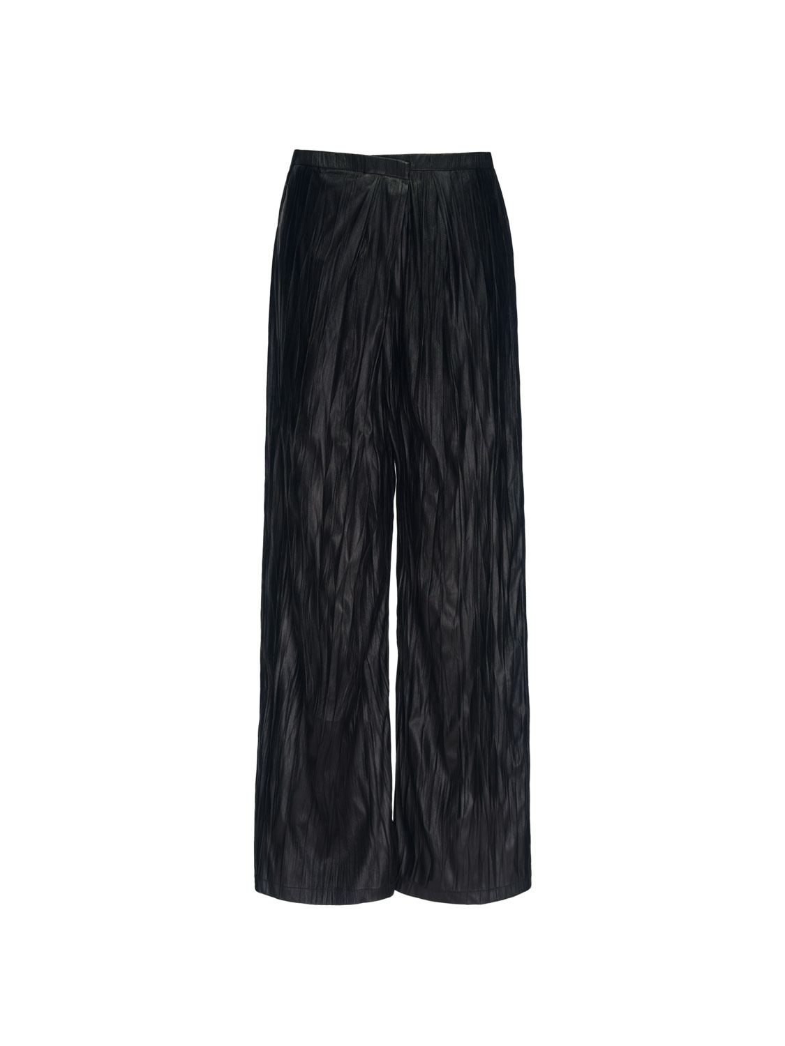 再入荷【STUDIO DOE】Washable Leather Textured Wide Pants Studio Doe - 可水洗皮革紋理寬褲| Studio Doe