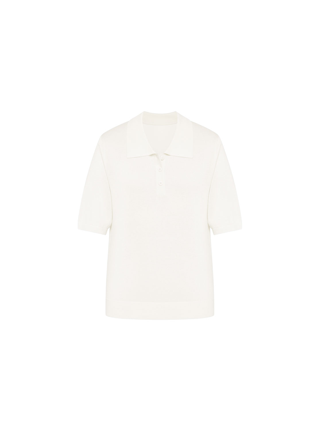 Sheer Knit Polo Top | Studio Doe