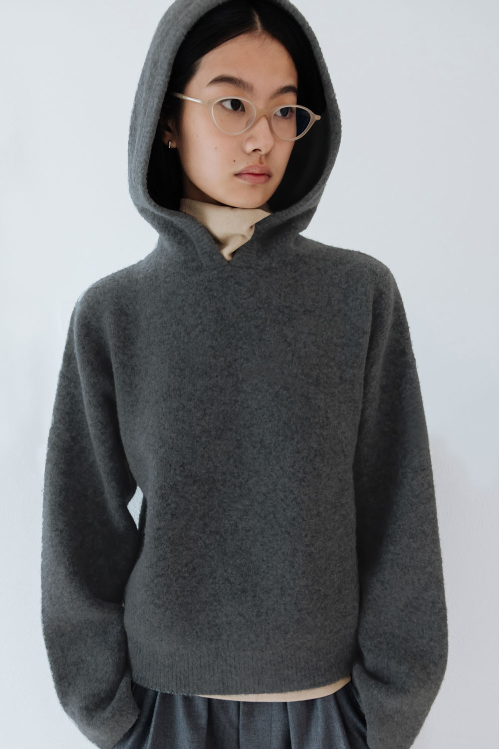 ウール グレー カジュアルジャケット　Studio Doe日本未発売品❤️ ウール グレー カジュアルジャケット Studio Doe日本未発売品