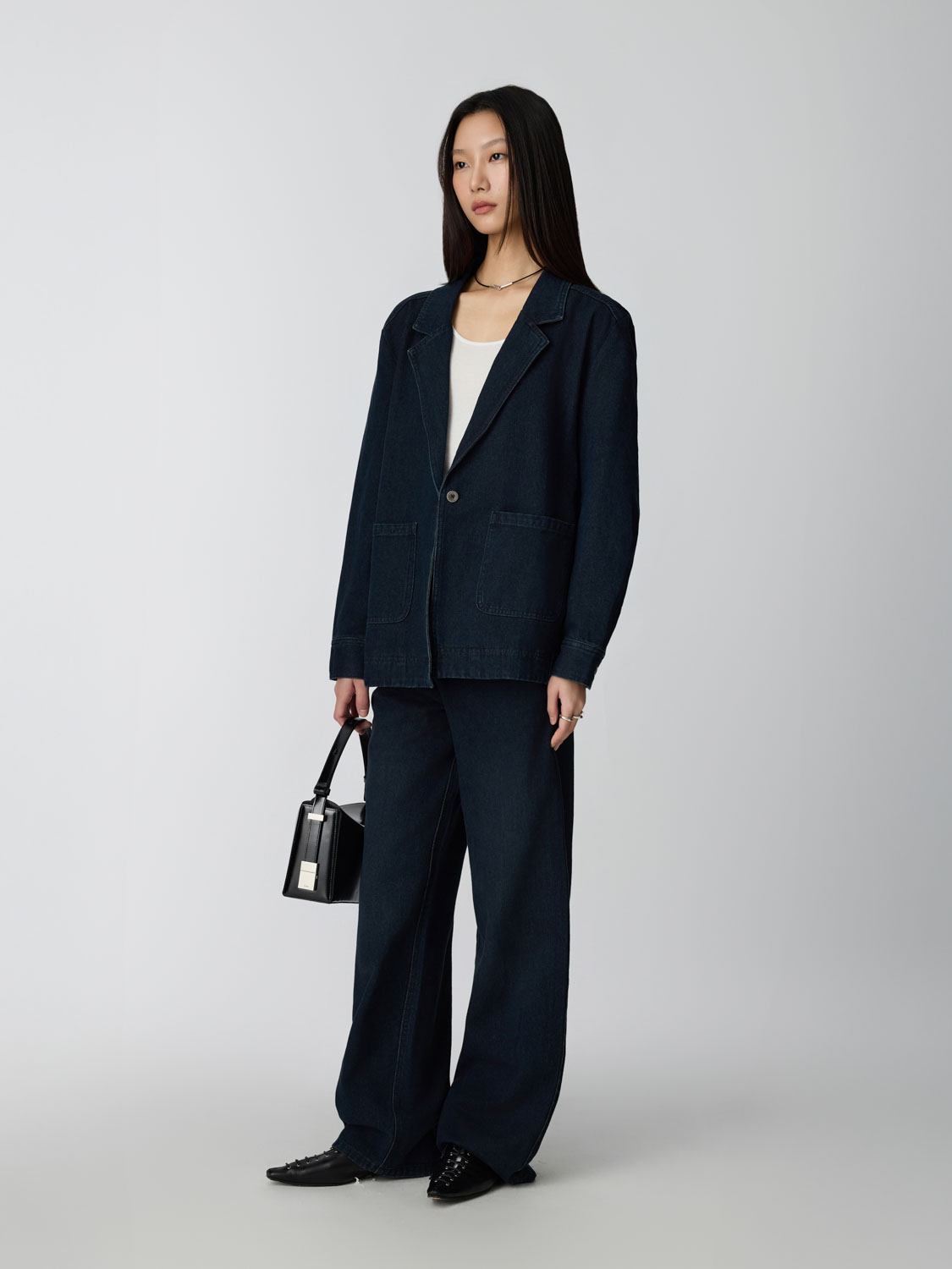 Studio Doe - 水洗H廓形丹寧褲| Studio Doe