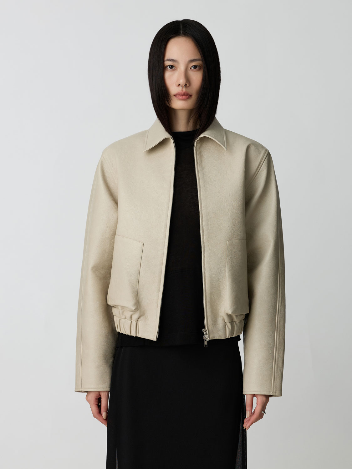 Distressed Leather Rider Jacket | Studio Doe