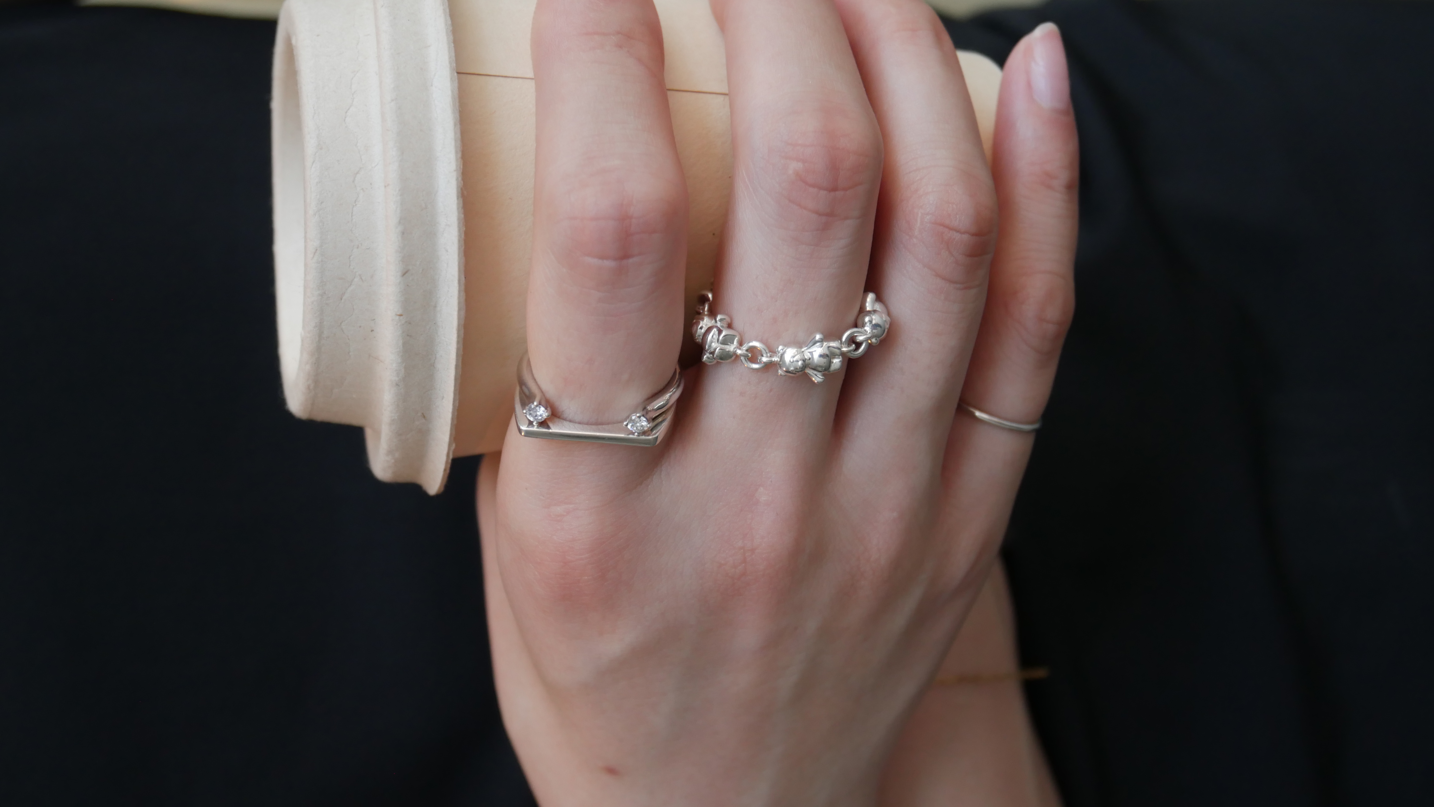 bear chain ring (S) | Studio Doe