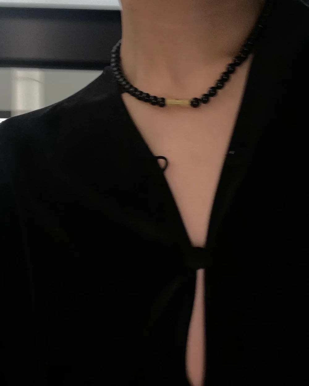 LORO - amulet Onyx necklace | Studio Doe