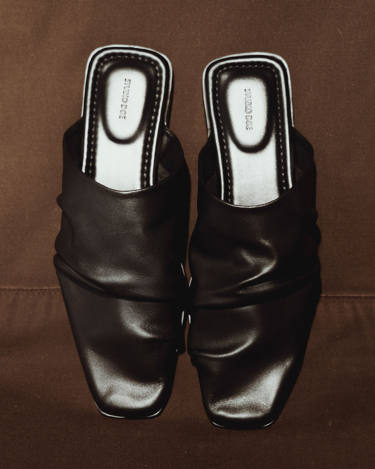 台湾発新作【STUDIO DOE】Wrinkled leather loafers Studio Doe - 抓皺真皮便鞋| Studio Doe