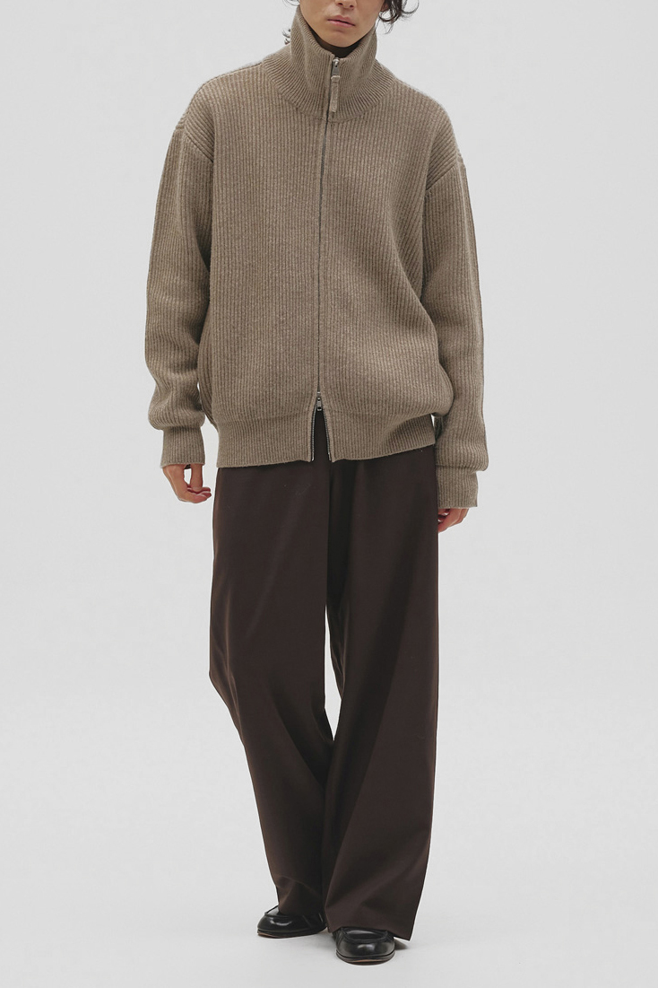 Zipup Knit Cardigan | Studio Doe