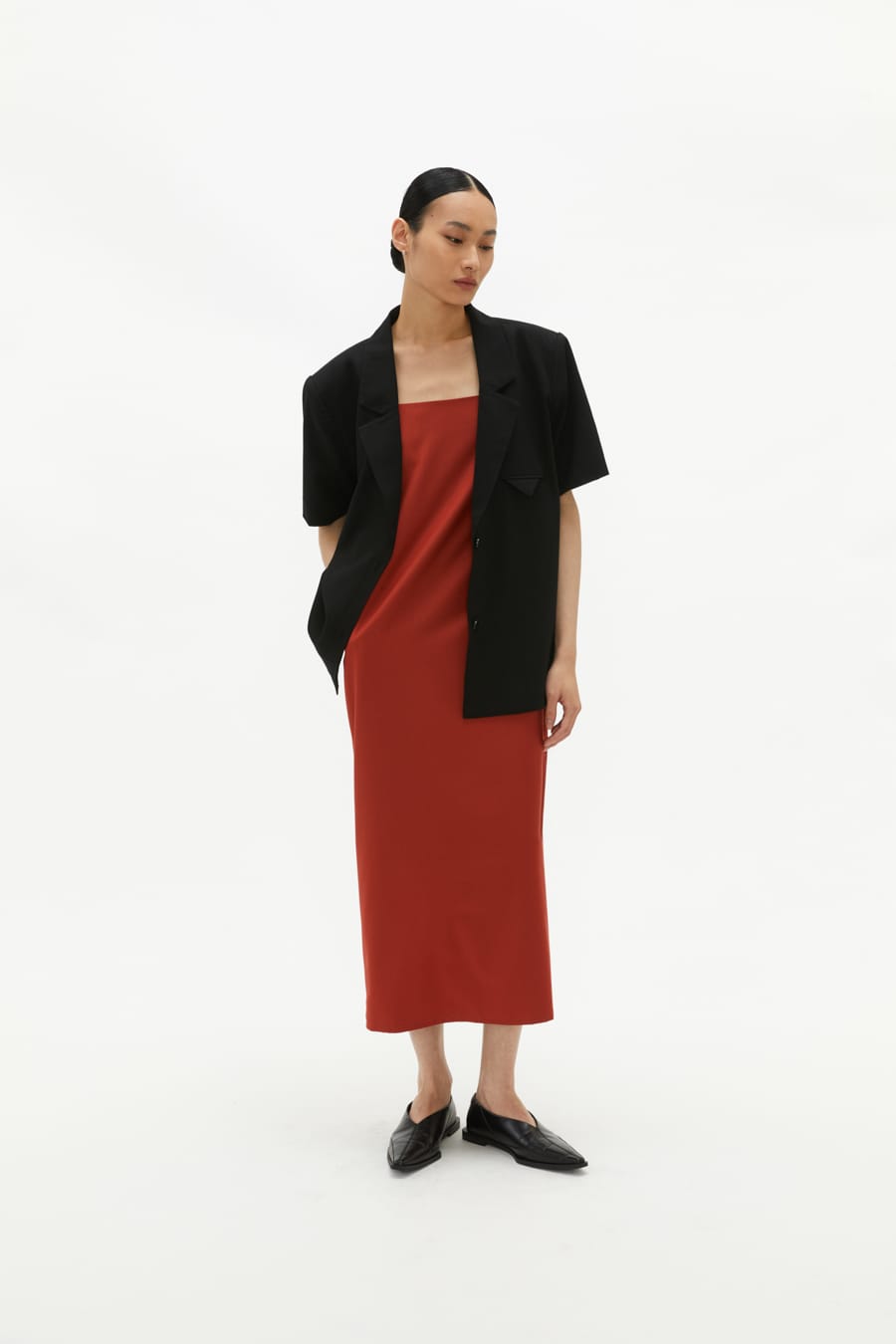台湾発【STUDIO DOE】Boxy Lightweight Short-Sleeve Blazer 台湾発【STUDIO DOE】Boxy Lightweight Short-Sleeve Blazer