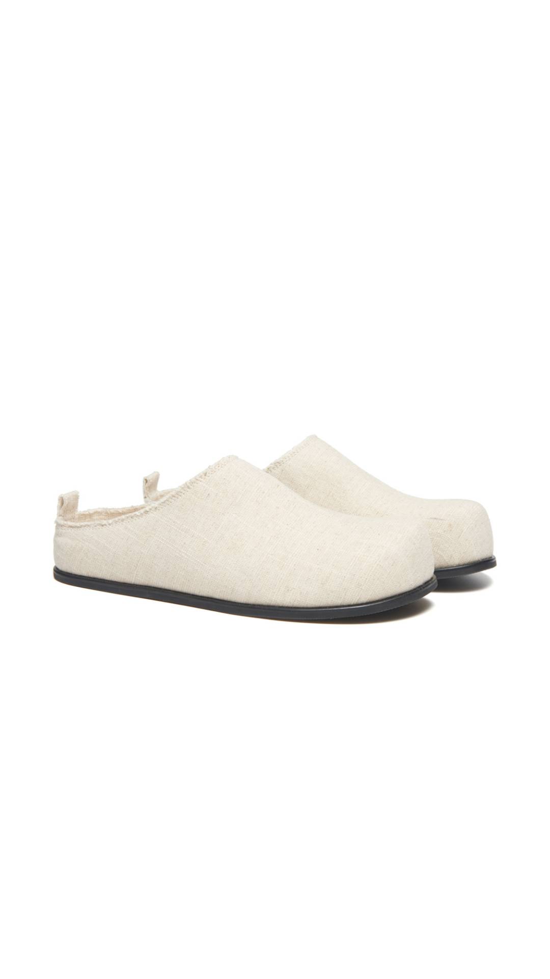 Studio Doe - 立體楦頭亞麻穆勒鞋(女) | Studio Doe