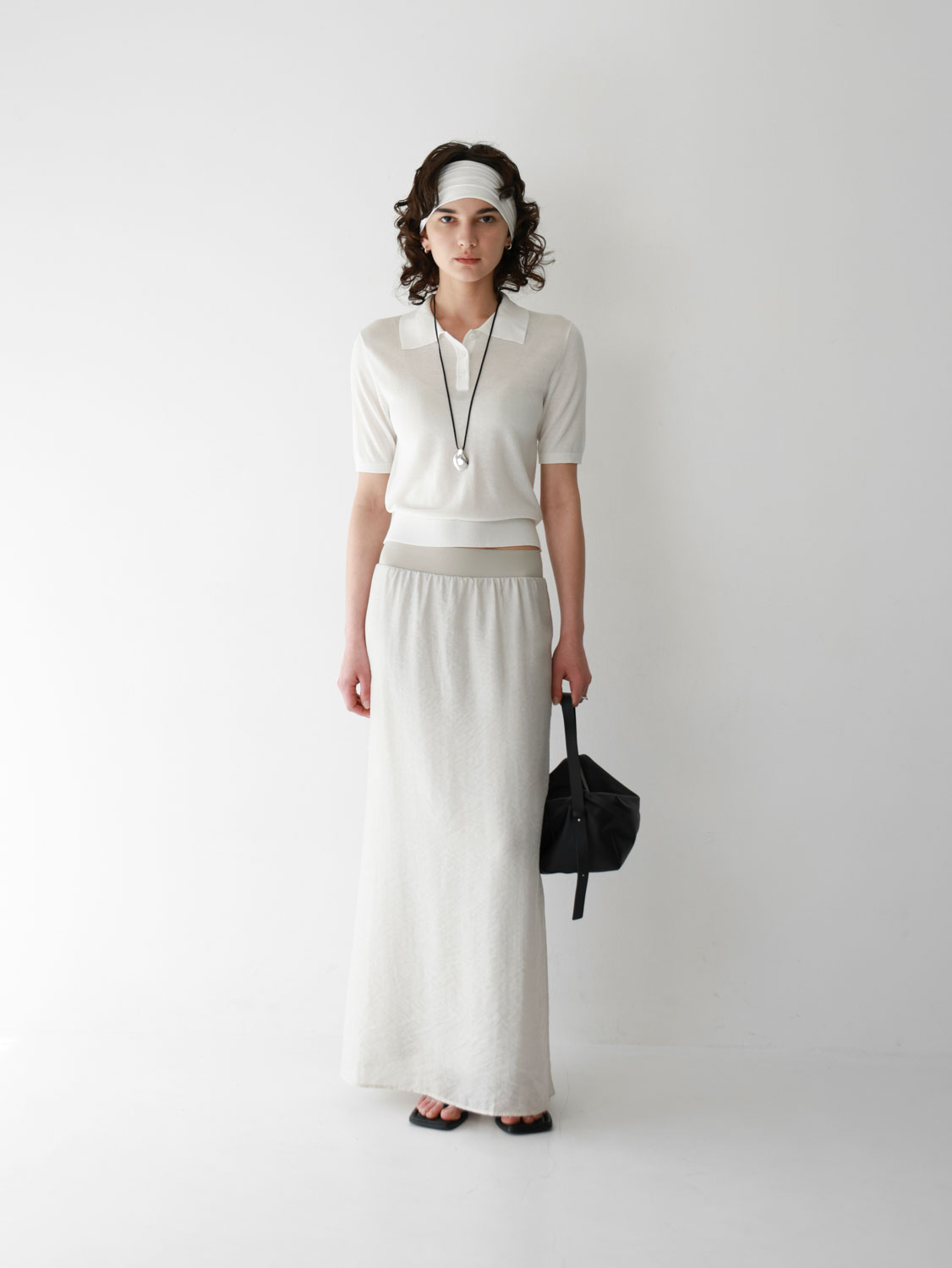 Sheer Knit Polo Top | Studio Doe