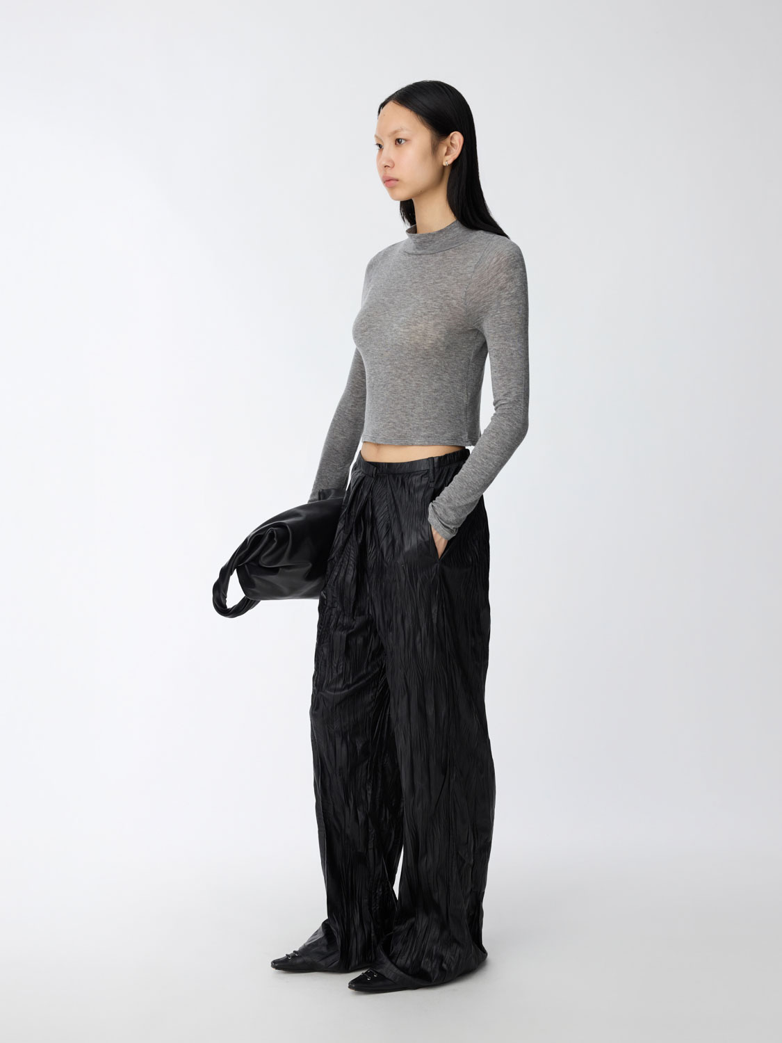パンツ studio doe LowPocketWashedDenimPants S Washable Faux Leather Pants | Studio Doe