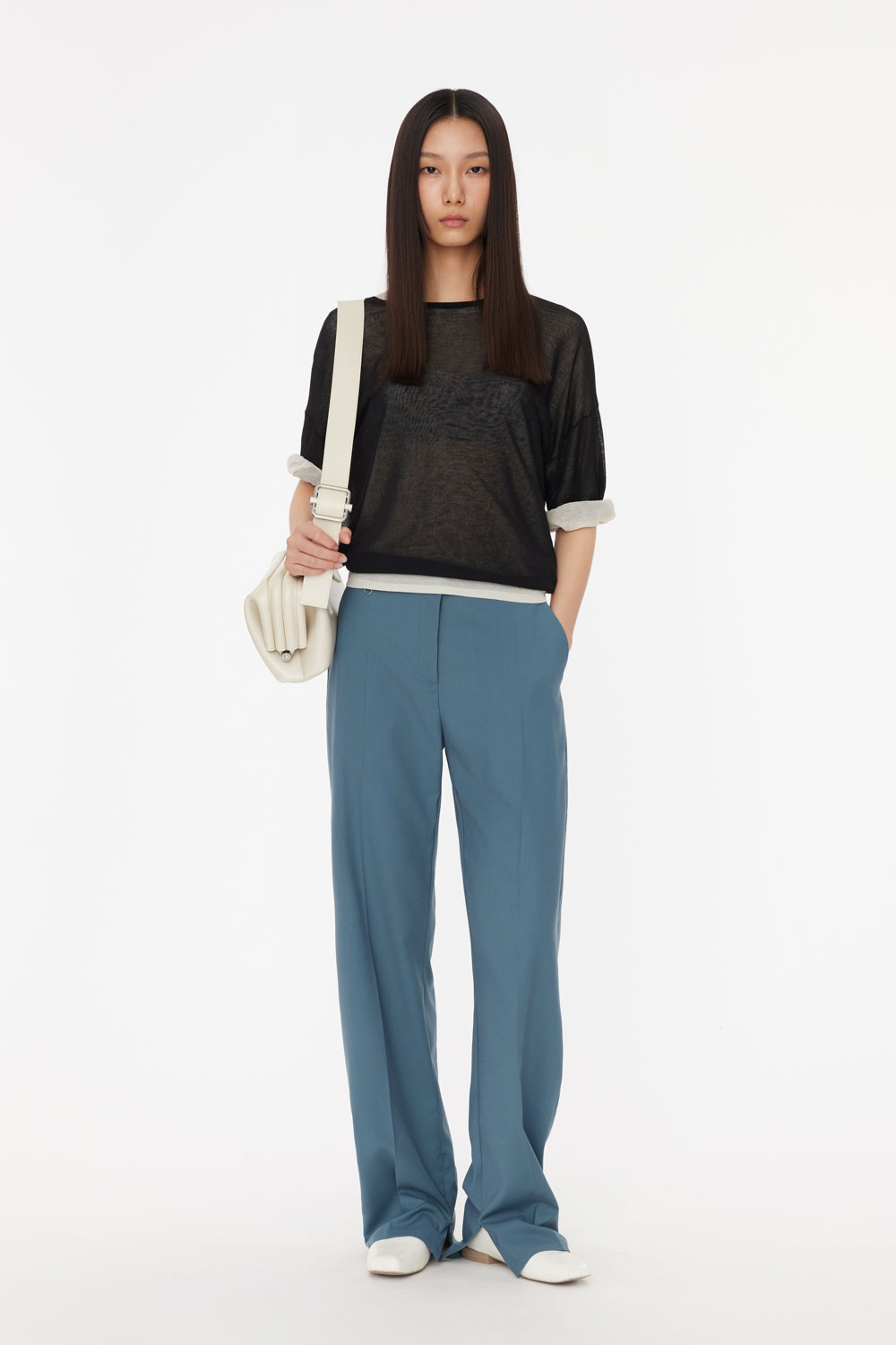 Zippered thin trousers | Studio Doe