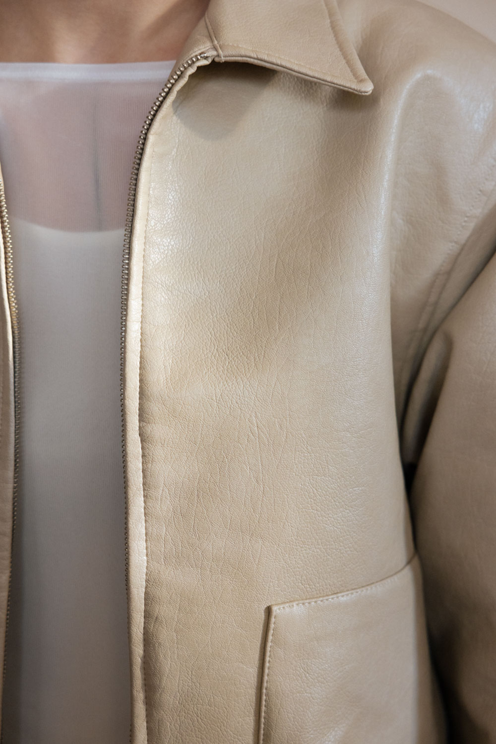 Distressed Leather Rider Jacket | Studio Doe