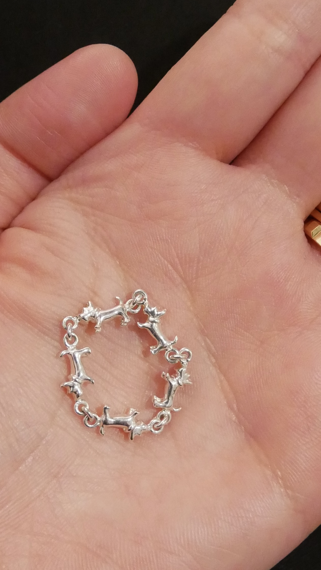 schnauzer chain ring (SS) | Studio Doe