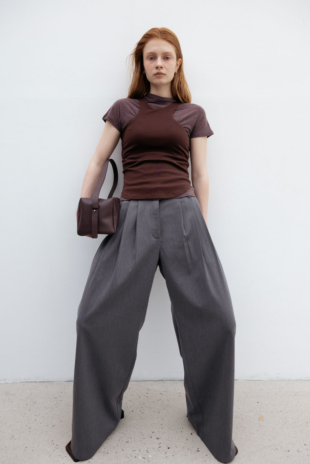 ★Studio Doe Three-tuck Wide Pants ワイドパンツ/送料込 Studio Doe - 三褶低腰西料寬褲3.0 | Studio Doe