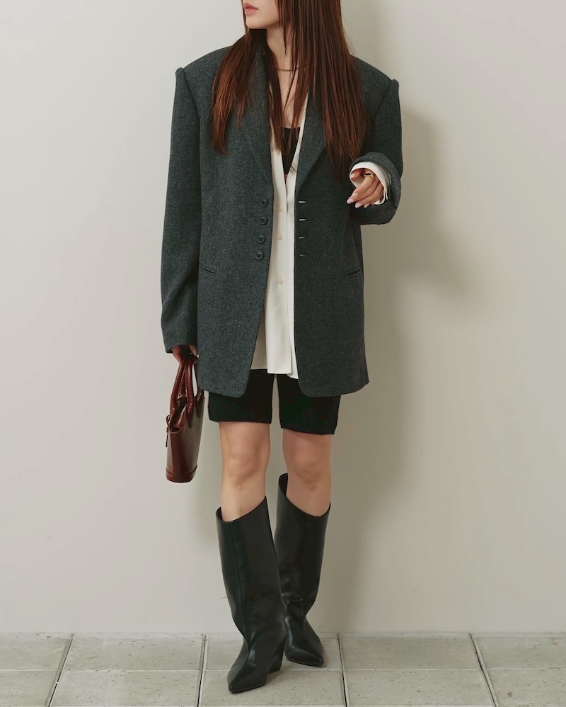 Wool100% Over Jacket | Studio Doe