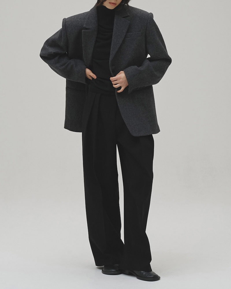 Wool100% Over Jacket | Studio Doe