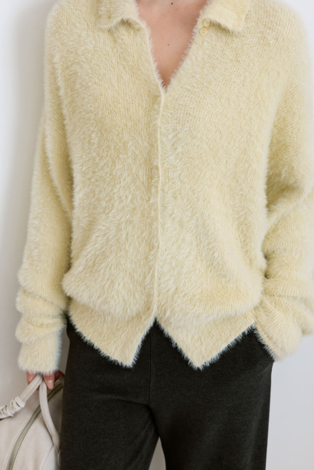 週末値下【新品】Studio Doe☆ Soft Polo Cardigan M Soft Polo Cardigan | Studio Doe