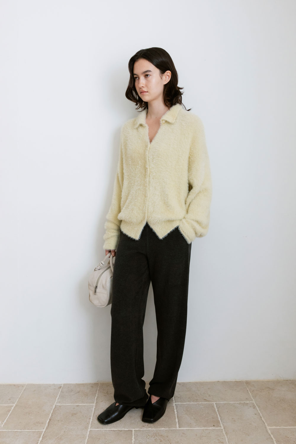 新品】Studio Doe☆ Soft Polo Cardigan M Soft Polo Cardigan