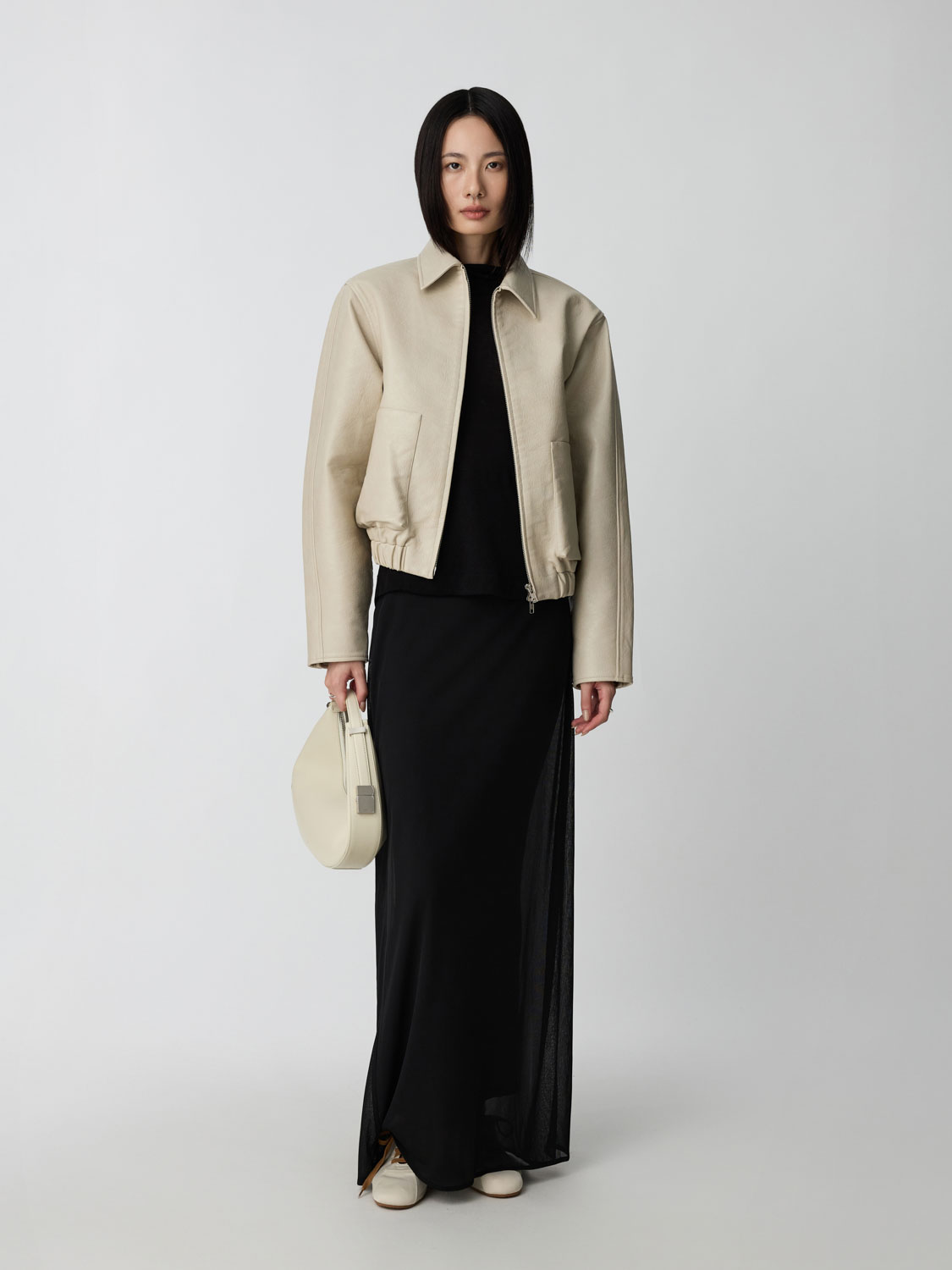 Distressed Leather Rider Jacket | Studio Doe