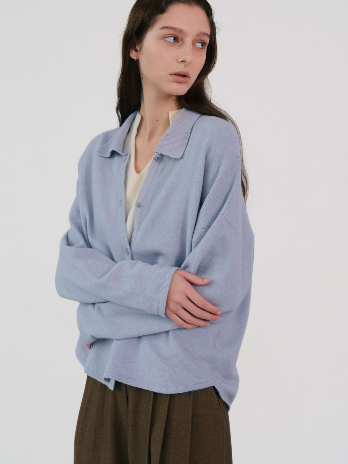 Premium 海島棉針織襯衫外套| Studio Doe