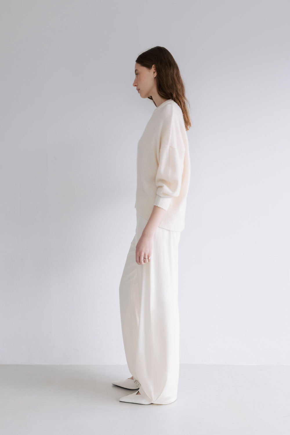 Matt Satin Easy Pants | Studio Doe