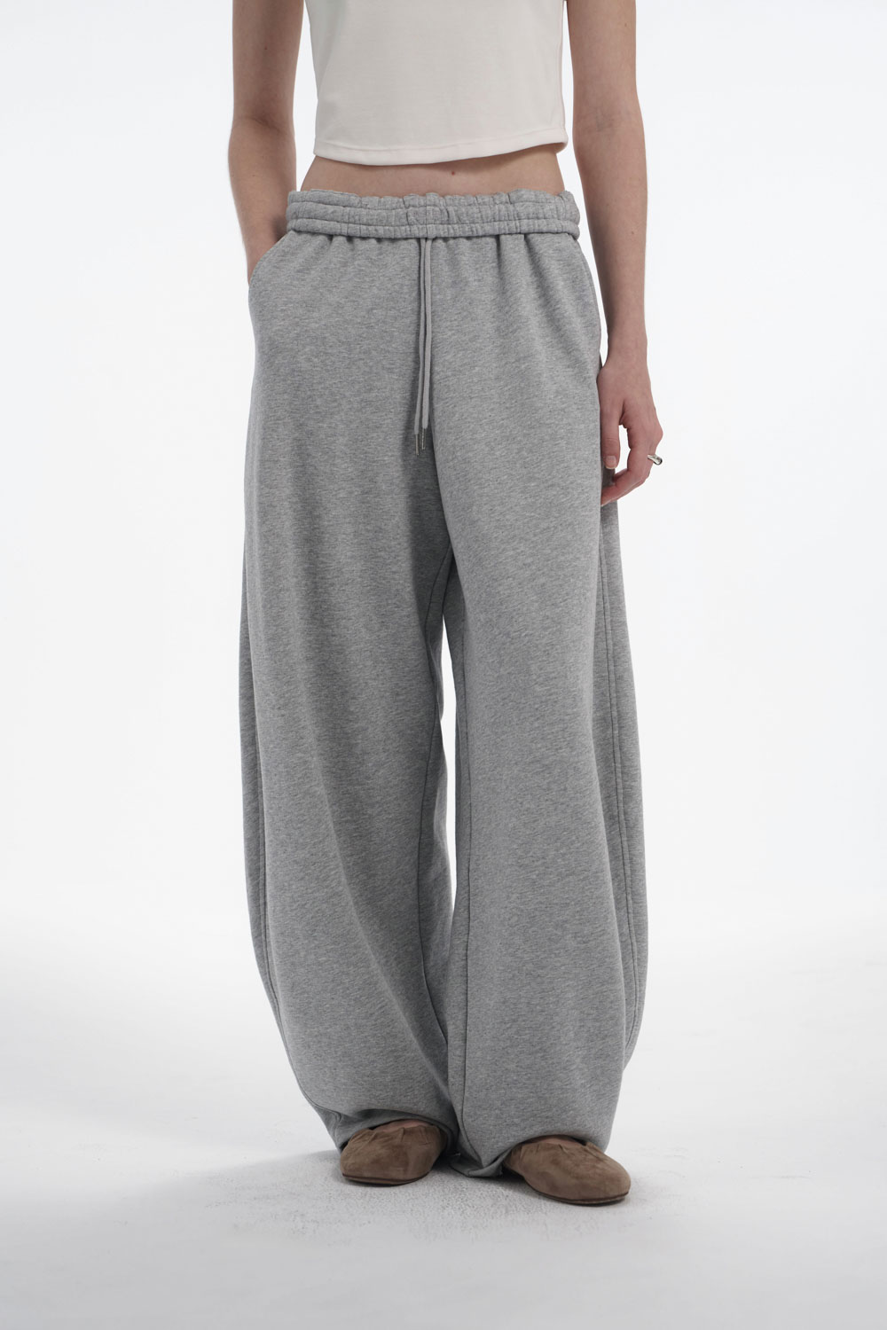 Cocoon Sweatpants with Folded Waist | Studio Doe