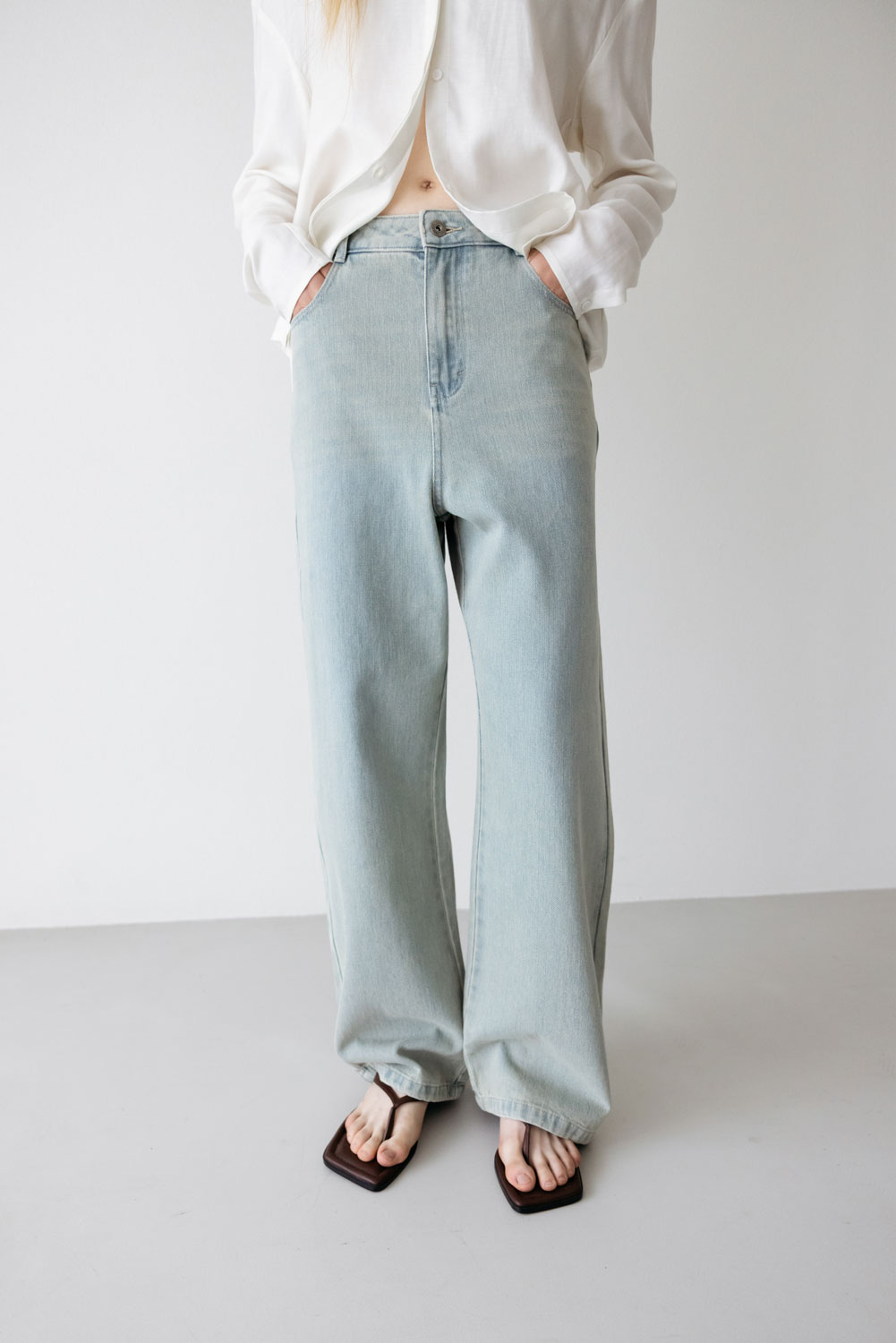 ★Studio Doe Washed Baggy Jeans ジーパン/送料込 org.jpg