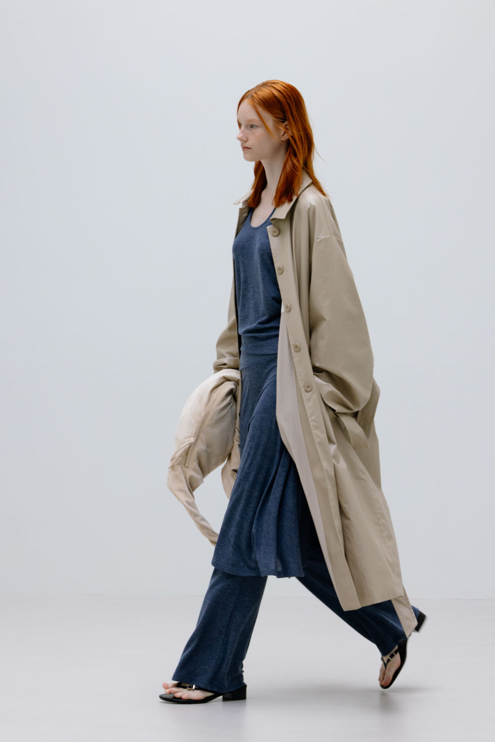 Washable Faux Leather Lightweight Trench Coat | Studio Doe