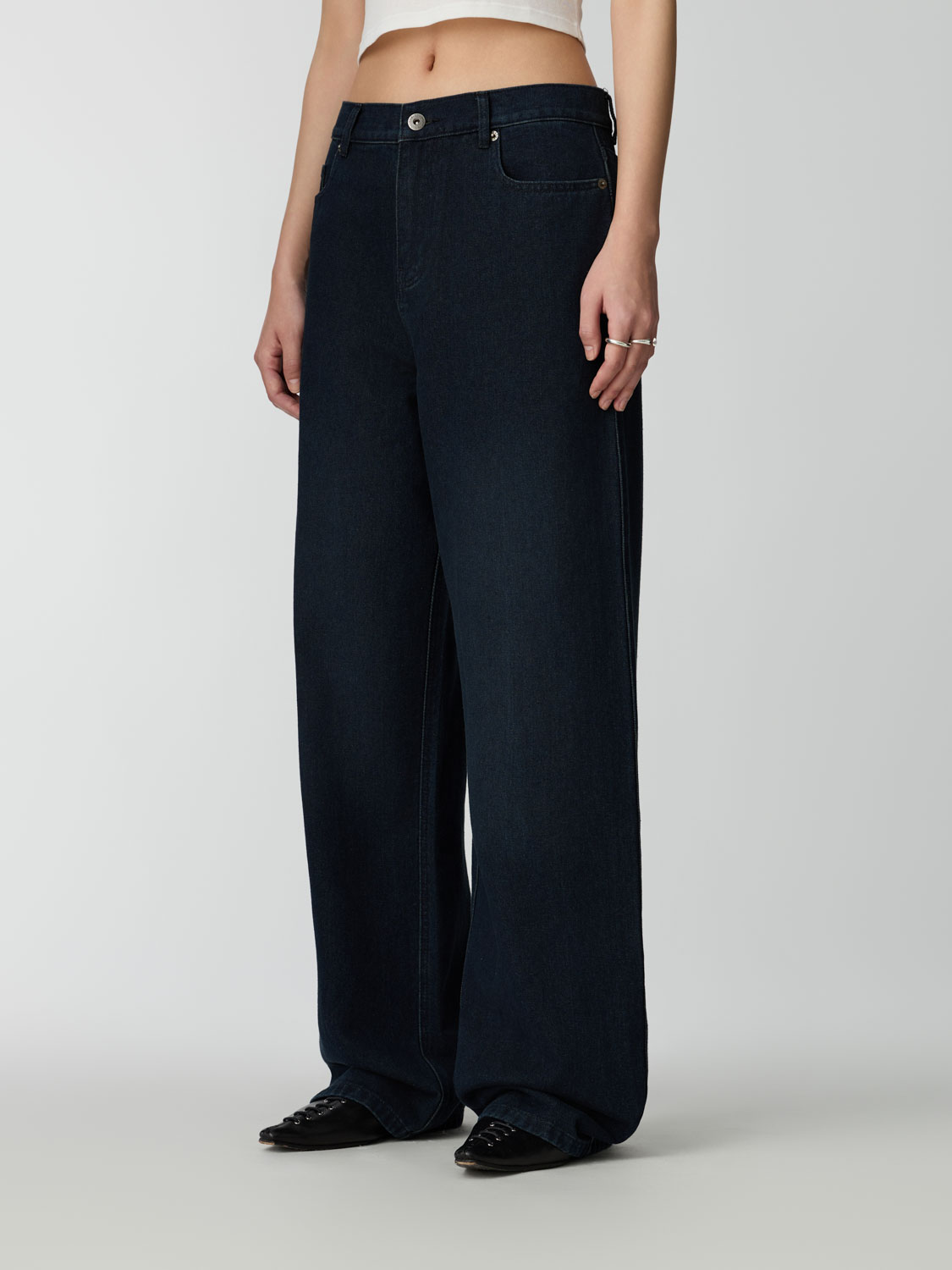 Studio Doe - 水洗H廓形丹寧褲| Studio Doe