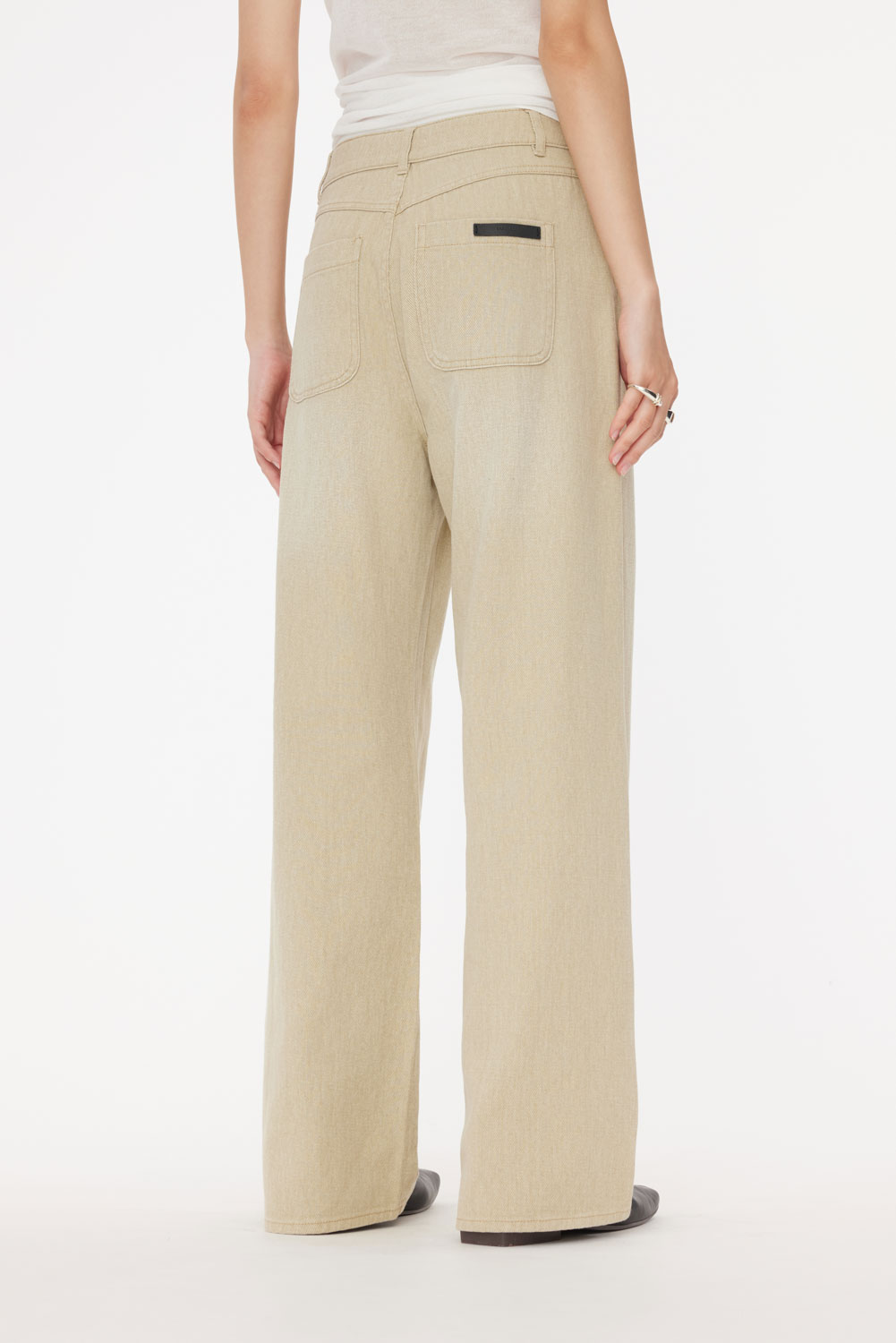 台湾発【STUDIO DOE】Washed twill straight-leg pants 台湾発【STUDIO DOE】Washed twill straight-leg pants (STUDIO