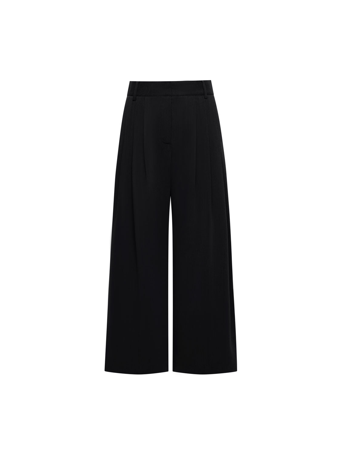 Studio Doe Three-tuck Wide Pants ブラック Studio Doe Three-tuck Wide Pants ブラック