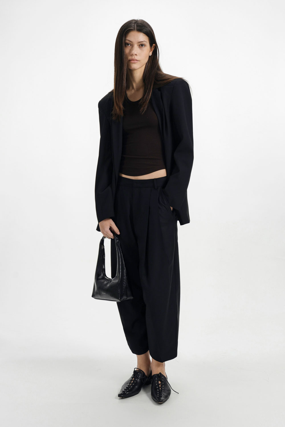 Tuck Cocoon Cropped Pants | Studio Doe