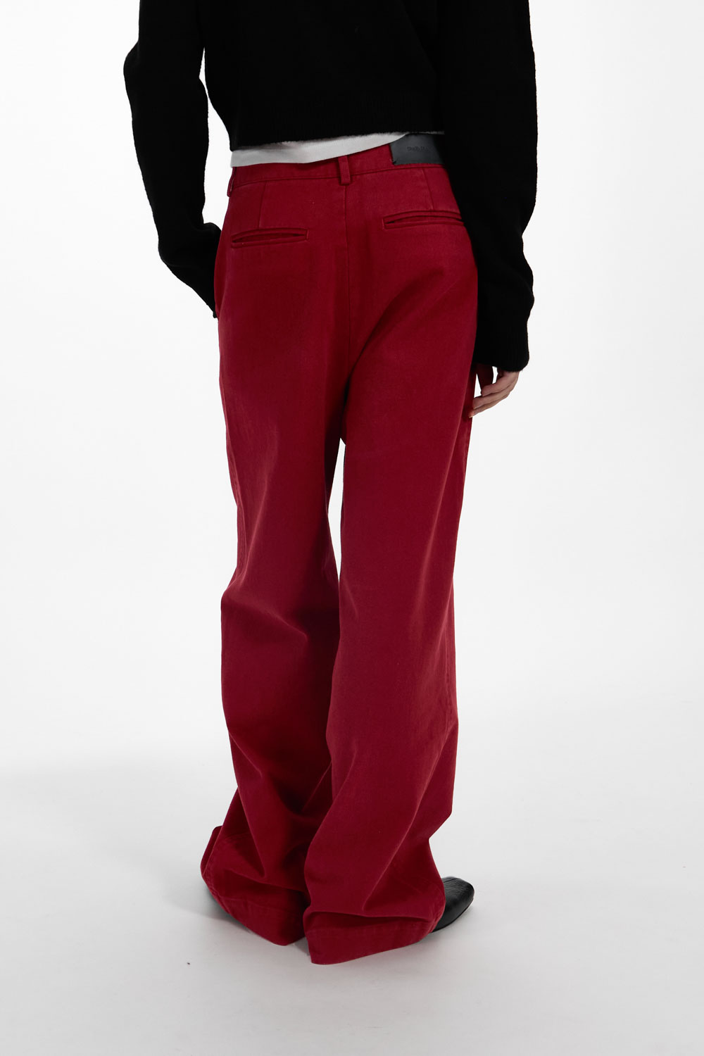 パンツ Studio Doe H-line Washed Straight Pants H型水洗斜紋直筒褲| Studio Doe