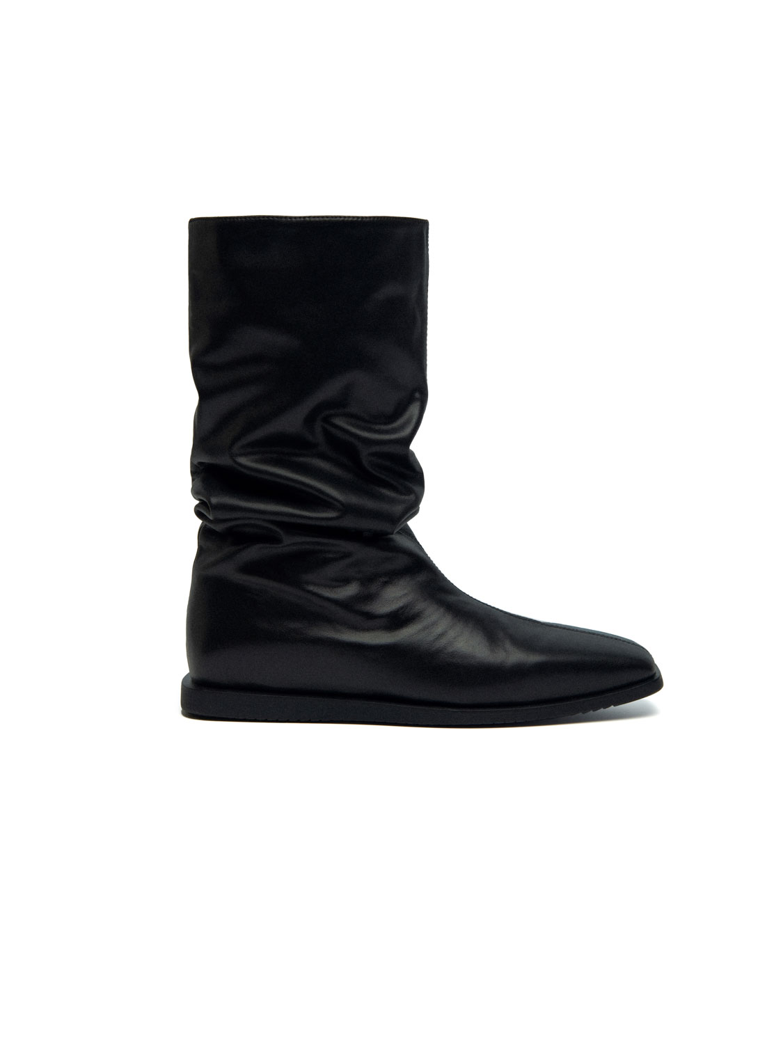 Studio Doe - Leather Square Toe Wrinkled Boots | Studio Doe