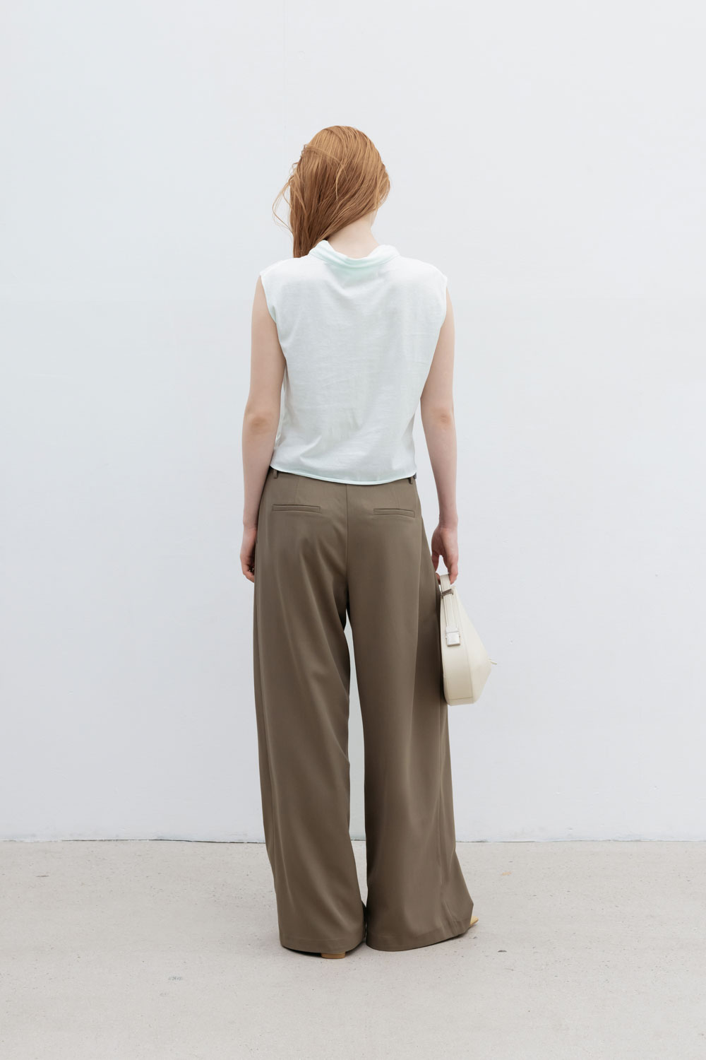 Studio Doe Three-tuck Wide Pants 茶色 Studio Doe Three-tuck Wide Pants 茶色 Studio Doe - Three